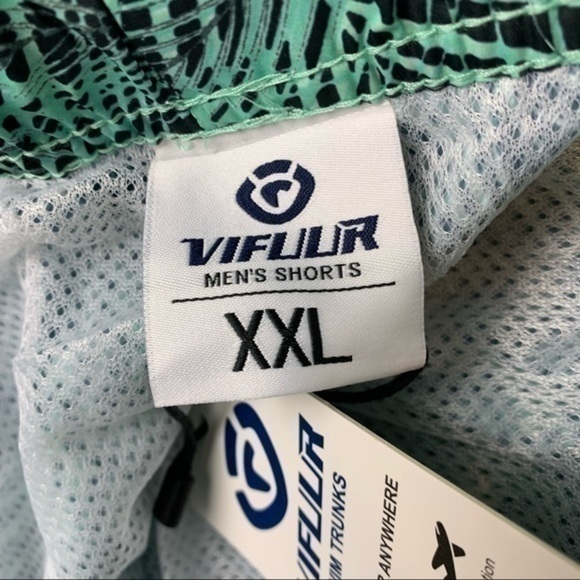 VIFUUR Mens XXL Swim Trunks Quick Dry Board Shorts with Mesh Lining - Picture 6 of 10